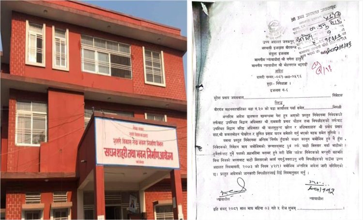हरपतगंज सडक निर्माण ठप्प: भुक्तानी विवाद, अदालत र अवरोधले काम रोकियो